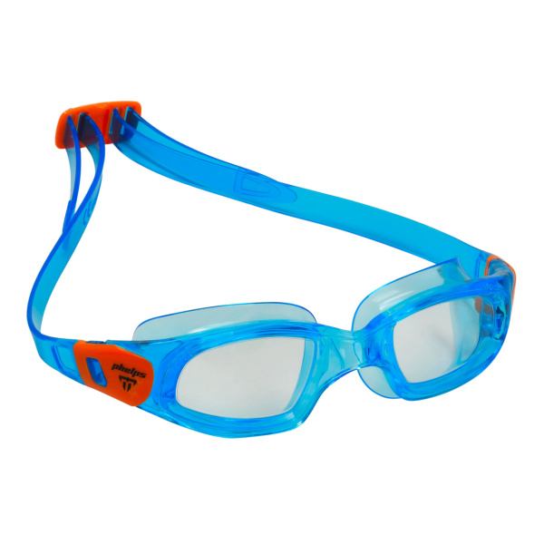 Очки для плавания Tiburon Kid (прозрачные линзы; aqua/orange)